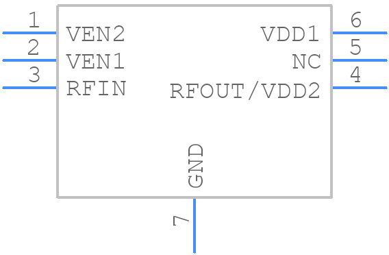 GRF2584 - Guerrilla RF - PCB symbol