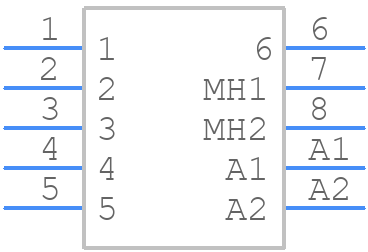 CBDD8W2F3S000 - Positronic - PCB symbol