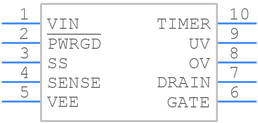 LTC4252BIMS-2#PBF - Analog Devices - PCB symbol