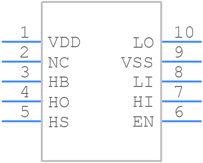 UCC27311AQDRCRQ1 - Texas Instruments - PCB symbol