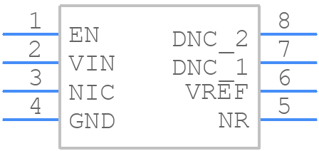 REF54250CDR - Texas Instruments - PCB symbol