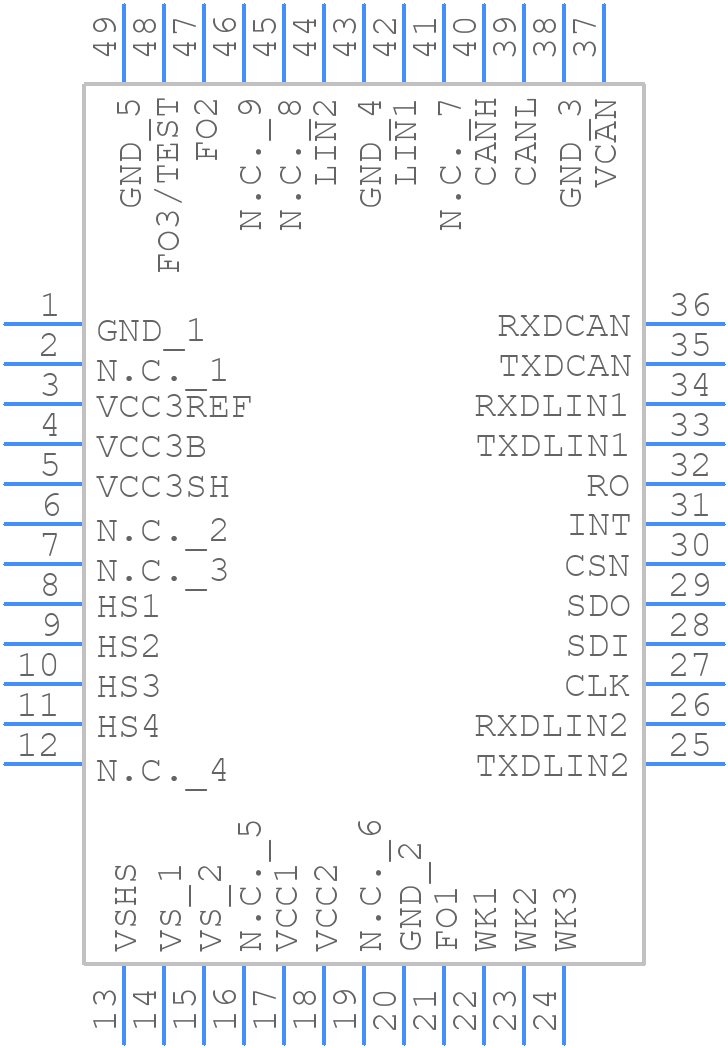 TLE92633BQXV33XUMA2 - Infineon - PCB symbol
