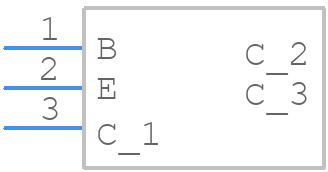 BC847CFSWQ-7 - Diodes Incorporated - PCB symbol