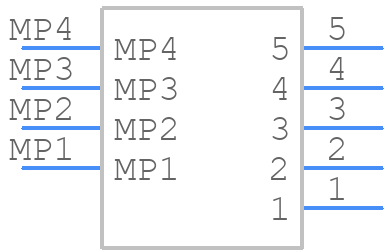 USB3100-30-A - GCT (GLOBAL CONNECTOR TECHNOLOGY) - PCB symbol