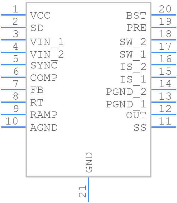 LM25576MHX - Texas Instruments - PCB symbol
