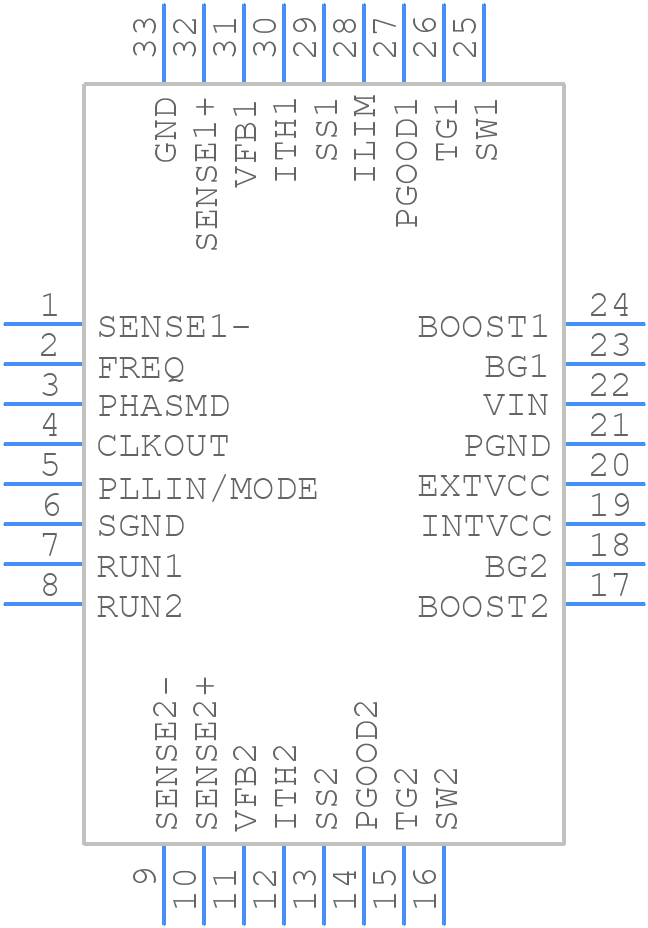 LTC3868EUH#PBF - Analog Devices - PCB symbol