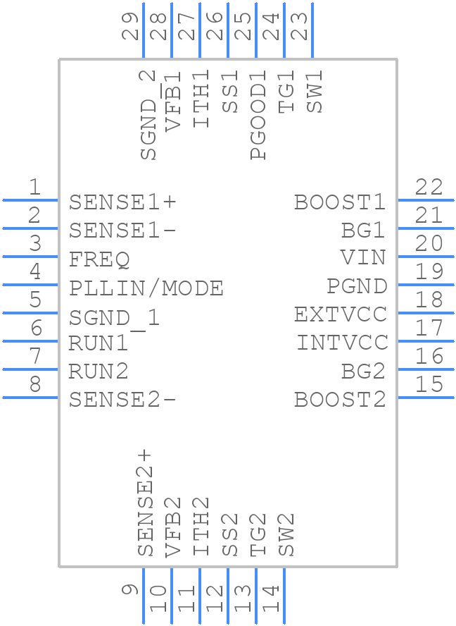 LTC3868IUFD-1#PBF - Analog Devices - PCB symbol