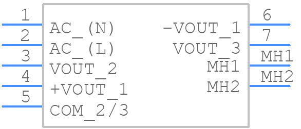 TMP 30522 - Traco Power - PCB symbol