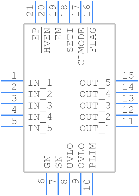 MAX17526BATP+ - Analog Devices - PCB symbol