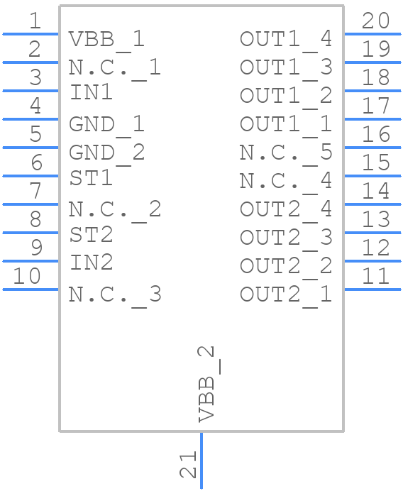 BV2HM050EFV-CE2 - ROHM Semiconductor - PCB symbol