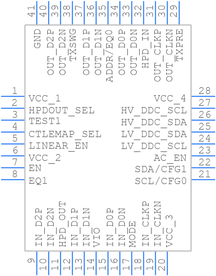 TDP0604RNQT - Texas Instruments - PCB symbol