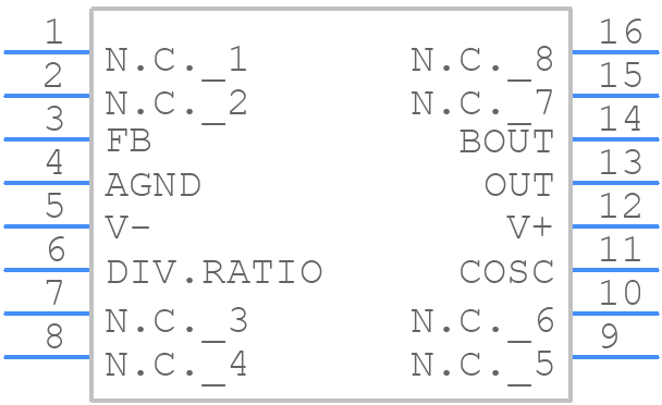 MAX281AEWE+ - Analog Devices - PCB symbol