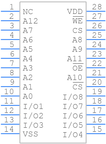 W2465S-70LL - Winbond - PCB symbol