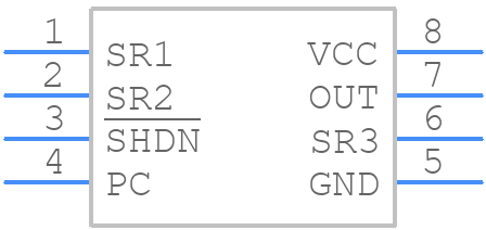 MAX4473ESA+T - Analog Devices - PCB symbol