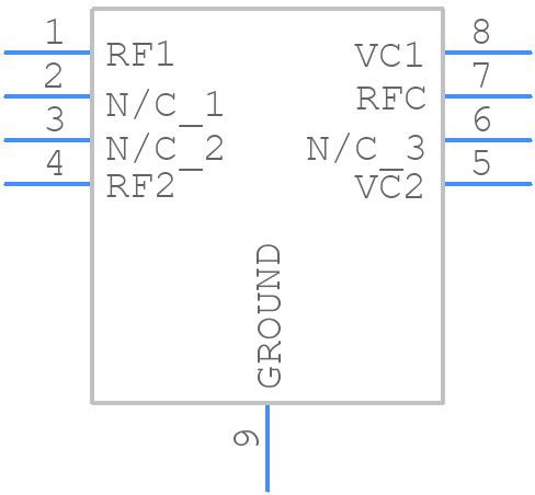 MASW-007107-000DIE - MACOM - PCB symbol