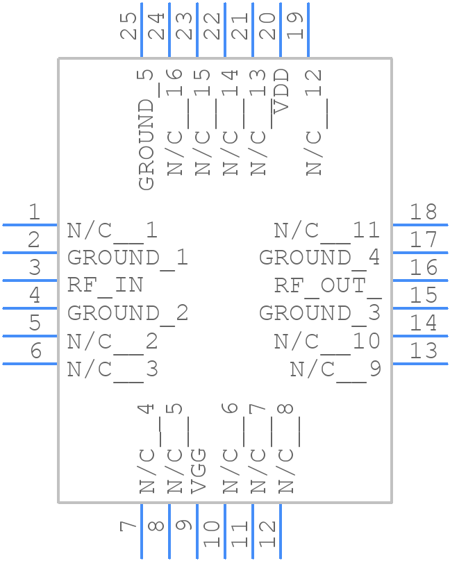 CMD278C4 - Qorvo - PCB symbol