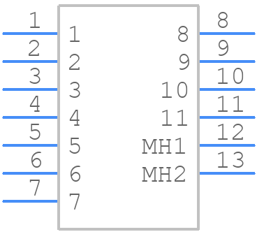 OCTI140550 - Radiall - PCB symbol