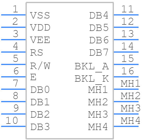 NMTC-S20200XRGHS-10B - Microtips Technology - PCB symbol