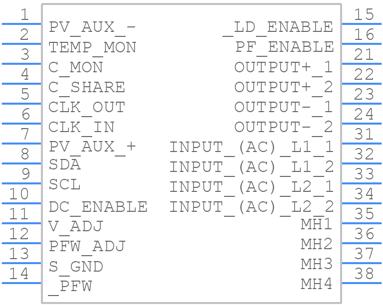 AIF04ZPFC-02N - Advanced Energy - PCB symbol