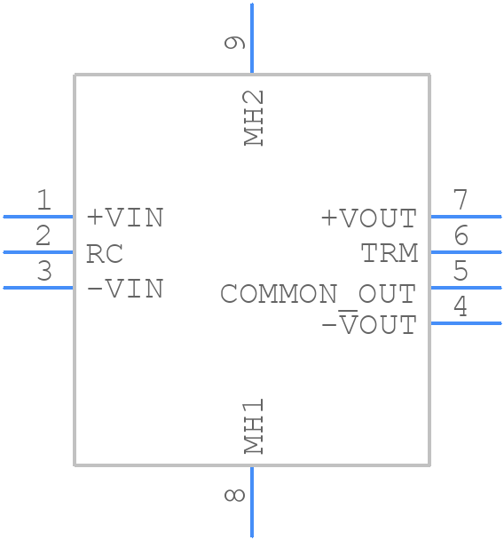 CC101212DFE - TDK Lambda - PCB symbol