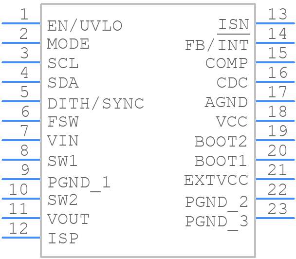 TPS55287QWRYQRQ1 - Texas Instruments - PCB symbol