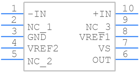 AD8411AWBRMZ-10 - Analog Devices - PCB symbol
