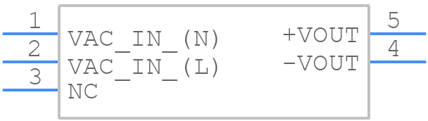 RAC04NE-12SK/277 - RECOM Power - PCB symbol