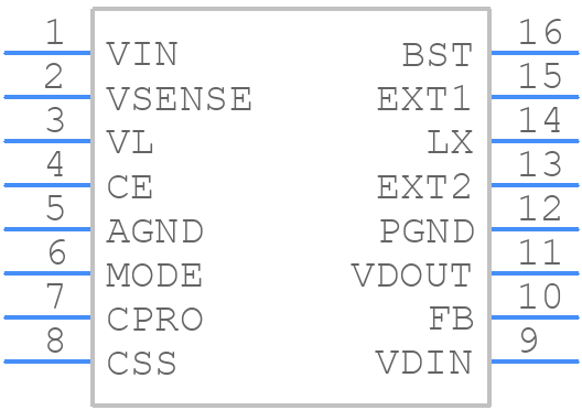 XC9213B103VR-G - Torex - PCB symbol