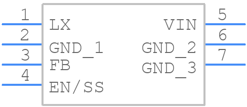 XC9704B75DPR-G - Torex - PCB symbol