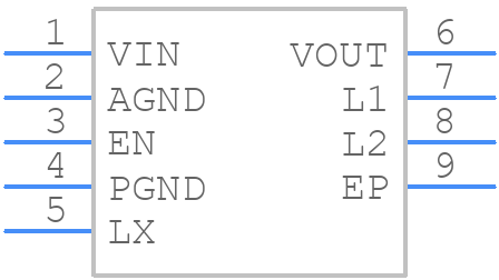 XCL110L323KR-G - Torex - PCB symbol