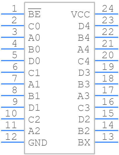 QS3383QG8 - Renesas Electronics - PCB symbol