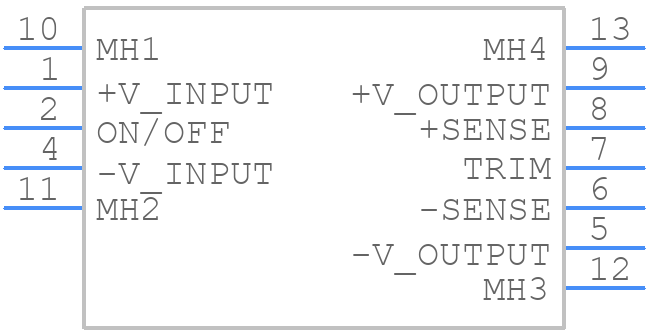 CHB500W-24S24 - Cincon - PCB symbol