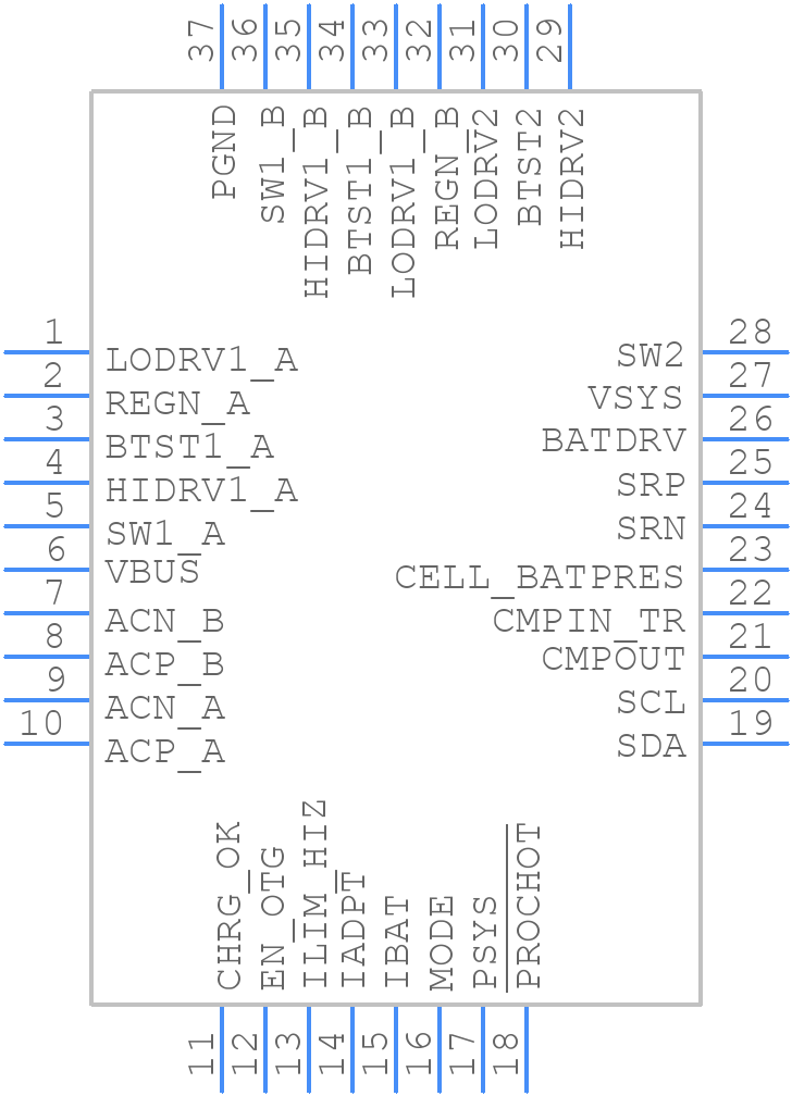 BQ25773REER - Texas Instruments - PCB symbol