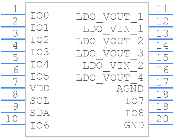 SLG46580V-DIP - Renesas Electronics - PCB symbol