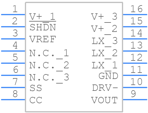 MAX759EWE+ - Analog Devices - PCB symbol