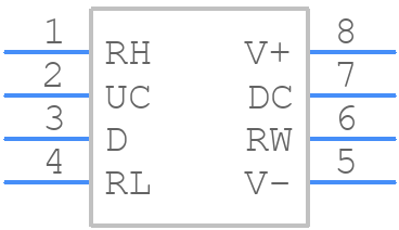 DS1669N-50 - Analog Devices - PCB symbol