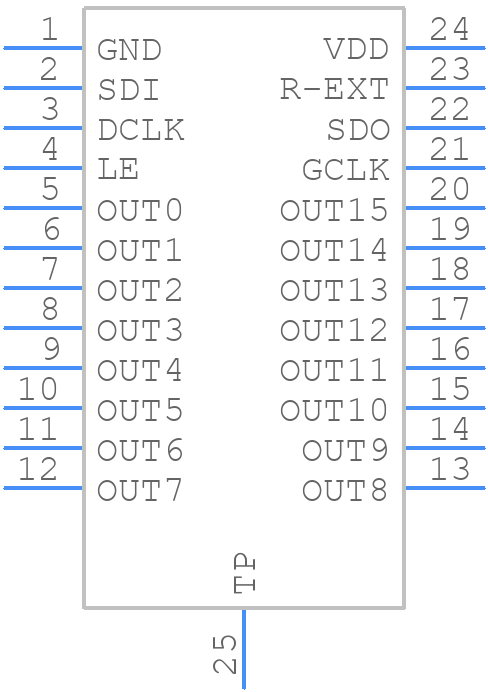 MBI5040GTS-A - Macroblock - PCB symbol