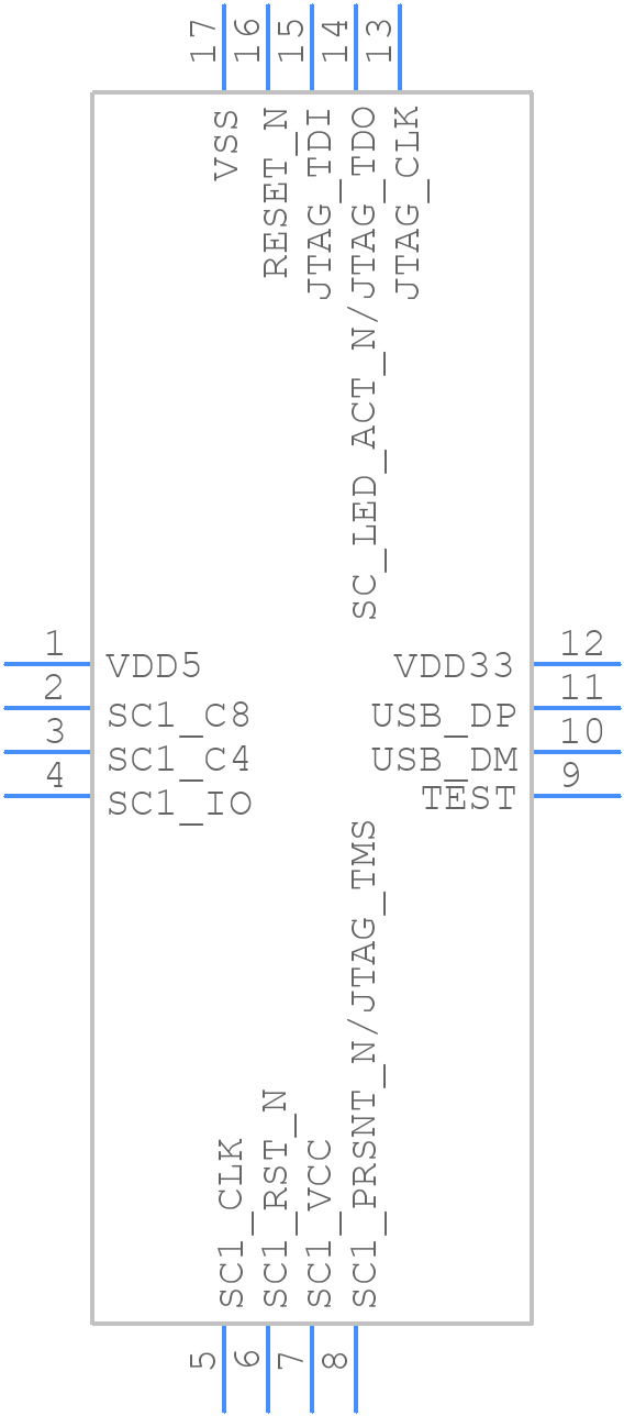 SEC1110 - Microchip - PCB symbol