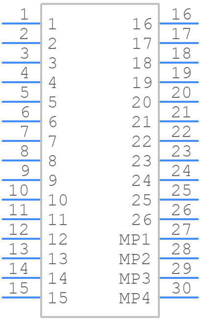 ESMC-F-26-SGR-SMT-T/R - Adam Tech - PCB symbol