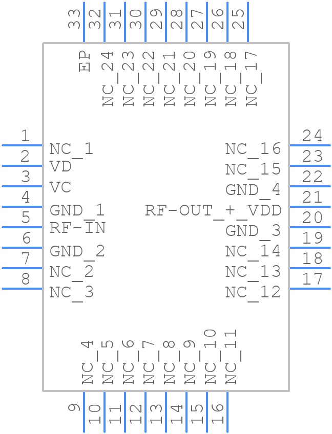 PVGA-273+ - Mini-Circuits - PCB symbol