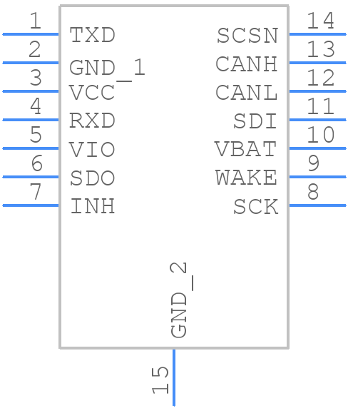 TJA1465ATK/0J - NXP - PCB symbol