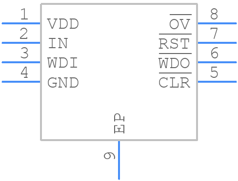 MAX1613604/VY+T - Analog Devices - PCB symbol