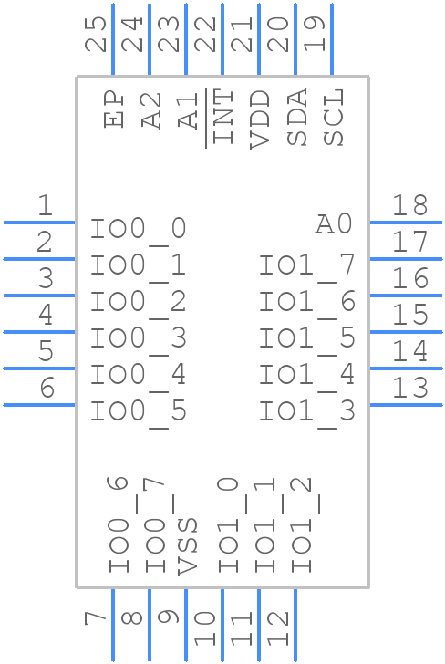 PCA9535HF - NXP - PCB symbol
