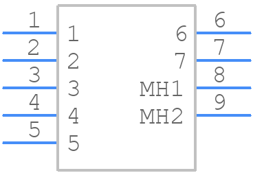 LE18077-A50D-4F - Foxconn - PCB symbol