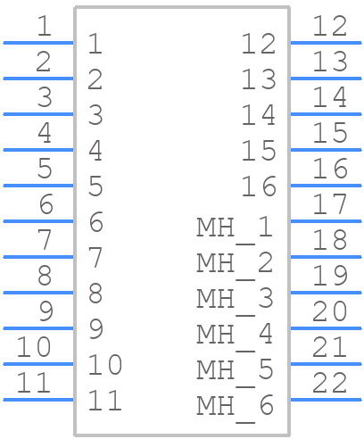 CRJ034-5-TH - Same Sky - PCB symbol