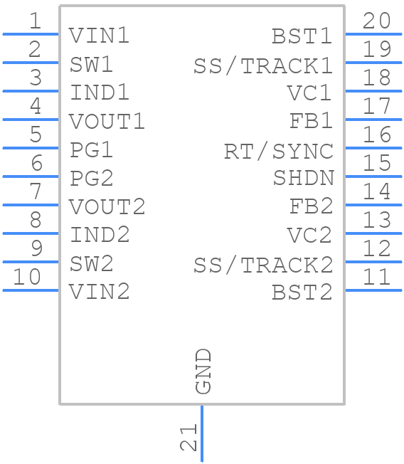 LT3510IFE#PBF - Analog Devices - PCB symbol