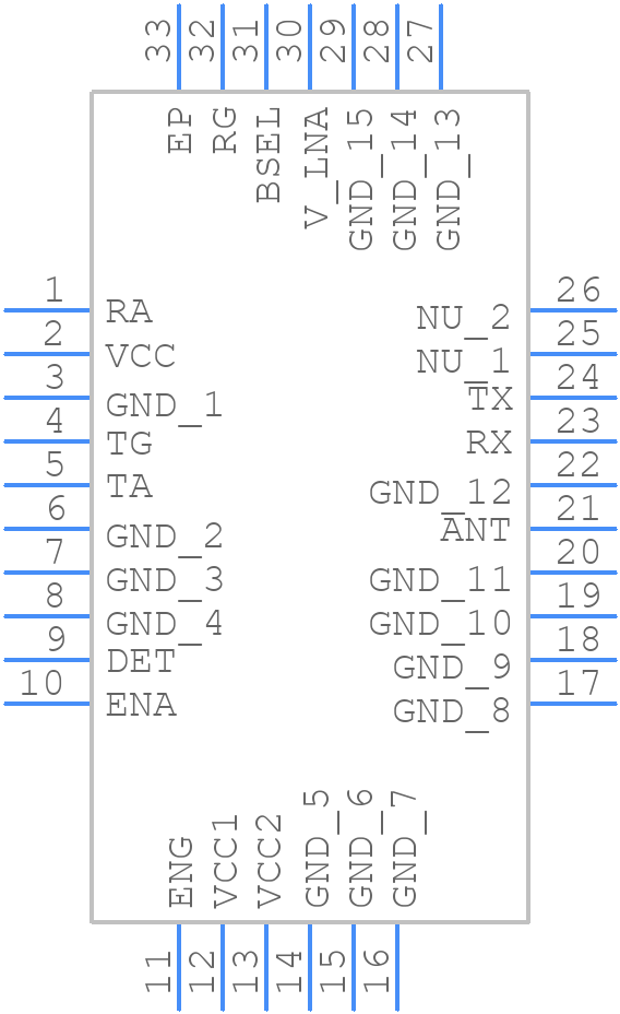 SE2595L - Skyworks - PCB symbol