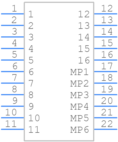 BK13C06-16DP/2-0.35V(895) - Hirose - PCB symbol