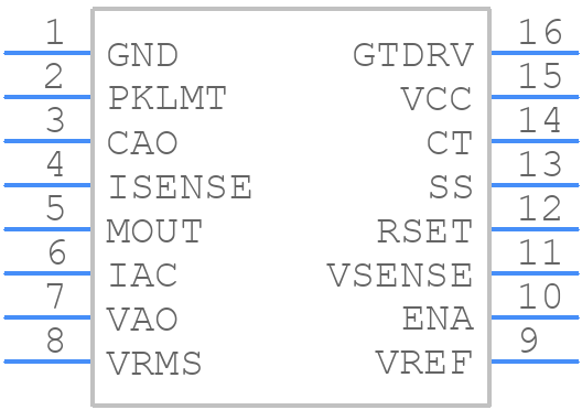 UC3854ANG4 - Texas Instruments - PCB symbol