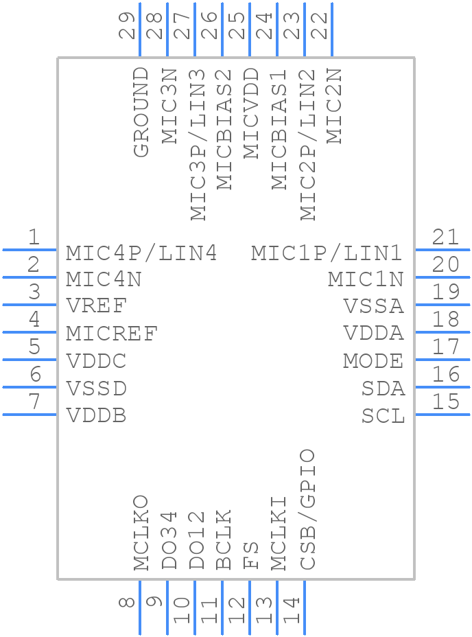 NAU85L40YGB - Nuvoton - PCB symbol
